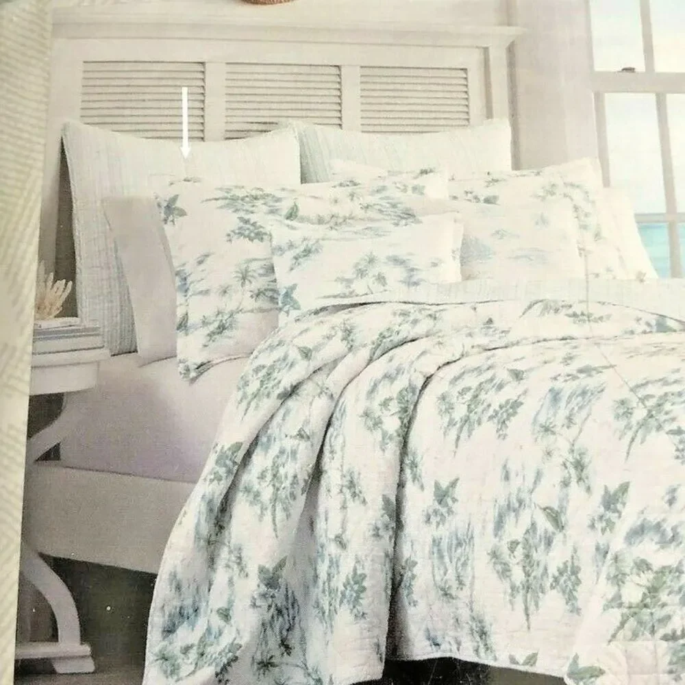 Tommy Bahama Sail Away Blue Pillow Euro Sham 26X26